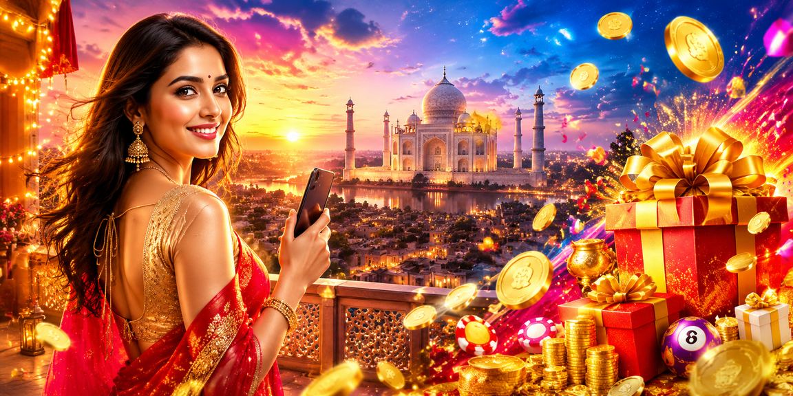 Taj Mahal with red and gold decorative elements symbolising deposits